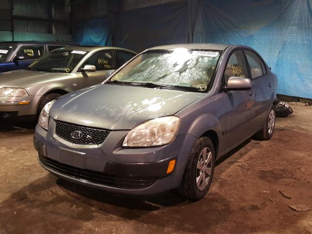 KNADE123766065639 - 2006 KIA RIO BLUE photo 2