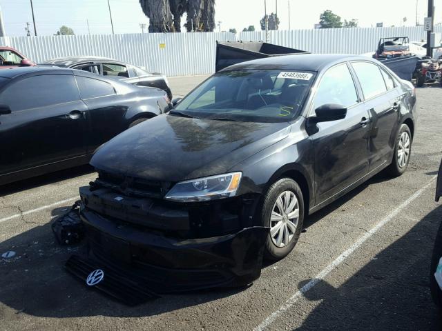 3VW2K7AJ5EM258180 - 2014 VOLKSWAGEN JETTA BASE Սև լուսանկար 2