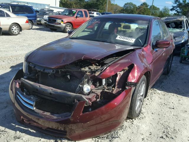 1HGCP2F72BA088282 - 2011 HONDA ACCORD EX BURGUNDY photo 2