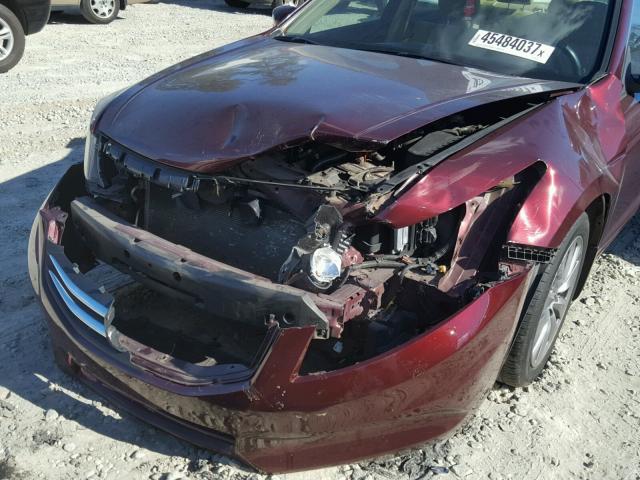 1HGCP2F72BA088282 - 2011 HONDA ACCORD EX BURGUNDY photo 9