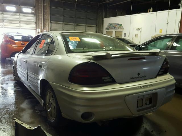 1G2NF52E31M544176 - 2001 PONTIAC GRAND AM S 银色 照片 3