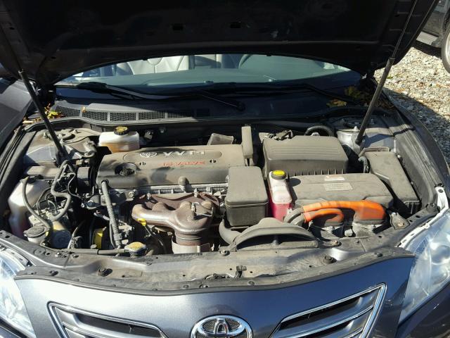 4T1BB46K39U102414 - 2009 TOYOTA CAMRY HYBR GRAY photo 7