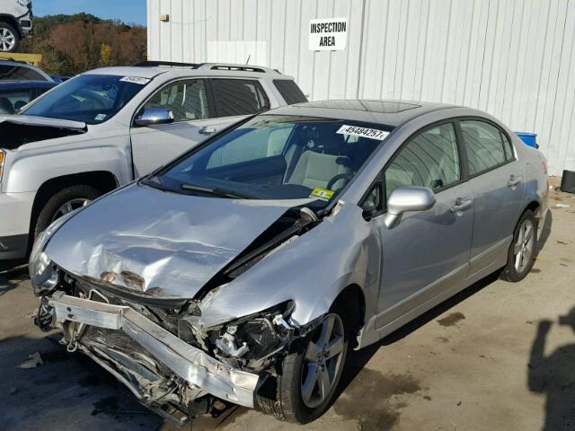 1HGFA16837L048757 - 2007 HONDA CIVIC EX SILVER photo 2