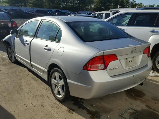 1HGFA16837L048757 - 2007 HONDA CIVIC EX SILVER photo 3