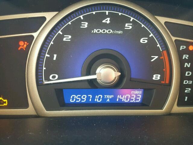 1HGFA16837L048757 - 2007 HONDA CIVIC EX SILVER photo 8