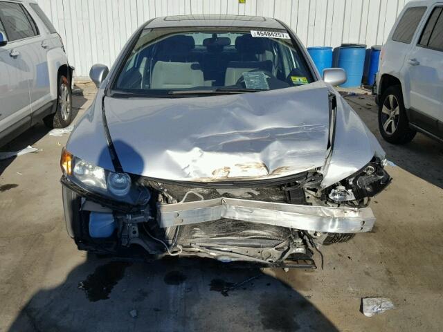 1HGFA16837L048757 - 2007 HONDA CIVIC EX SILVER photo 9