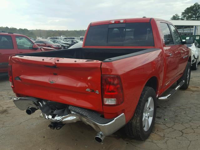 1D7RV1CT5BS691513 - 2011 DODGE RAM 1500 RED photo 4