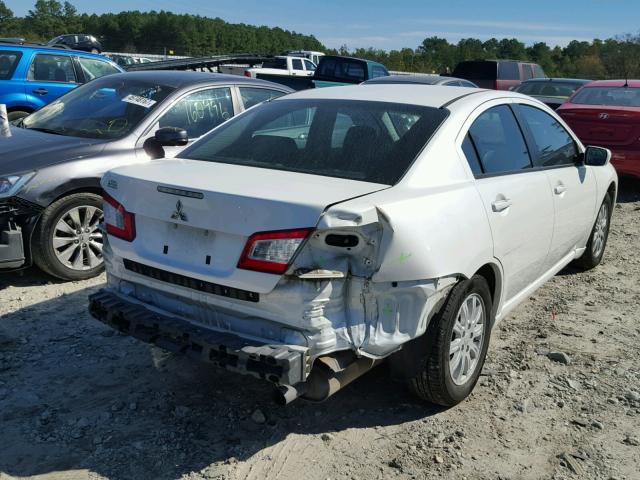 4A32B2FF7CE017280 - 2012 MITSUBISHI GALANT FE WHITE photo 4