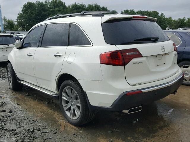2HNYD2H50AH500654 - 2010 ACURA MDX ADVANC 白色 照片 3