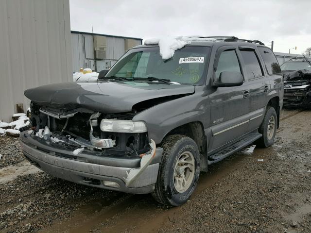 1GNEK13T21J298890 - 2001 CHEVROLET TAHOE K150 GRAY photo 2