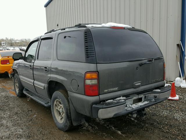 1GNEK13T21J298890 - 2001 CHEVROLET TAHOE K150 GRAY photo 3