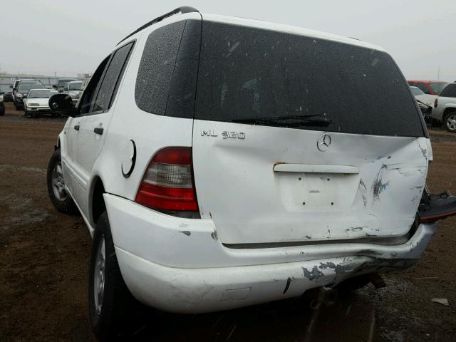 4JGAB54E8YA158489 - 2000 MERCEDES-BENZ ML WHITE photo 3