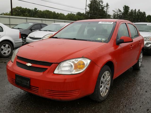 1G1AT58H297158422 - 2009 CHEVROLET COBALT LT RED photo 2