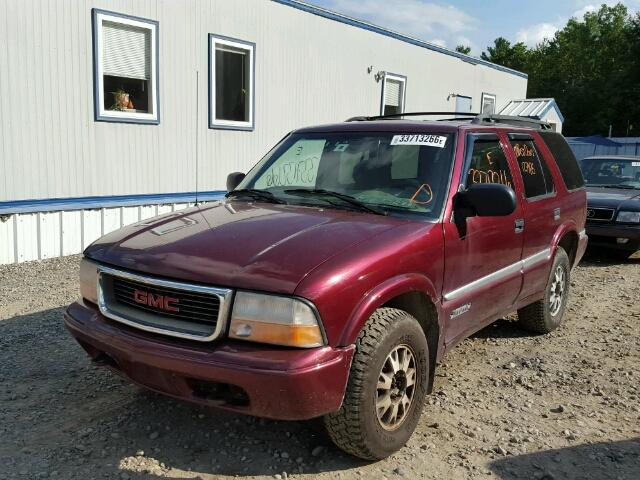 1GKDT13W8Y2159819 - 2000 GMC JIMMY / EN MAROON photo 2