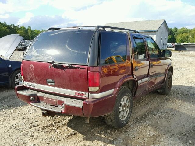 1GKDT13W8Y2159819 - 2000 GMC JIMMY / EN MAROON photo 4