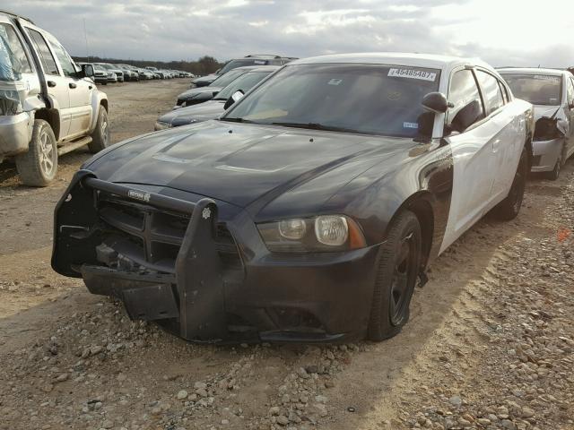 2C3CDXAT1CH181570 - 2012 DODGE CHARGER PO TWO TONE photo 2