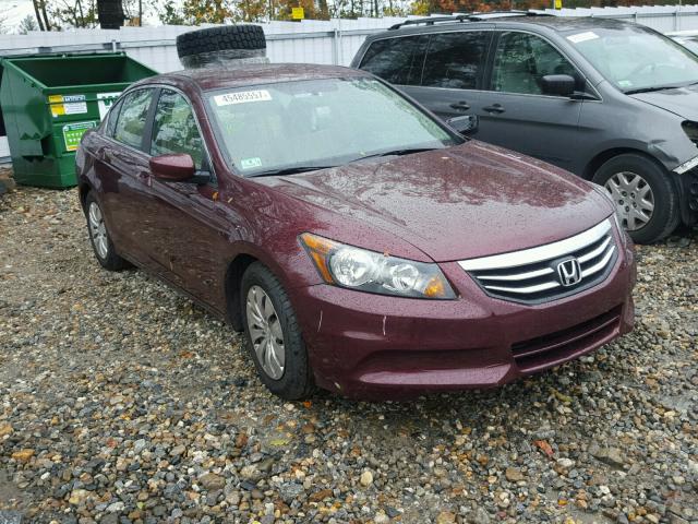 1HGCP2F34CA179620 - 2012 HONDA ACCORD LX MAROON photo 1