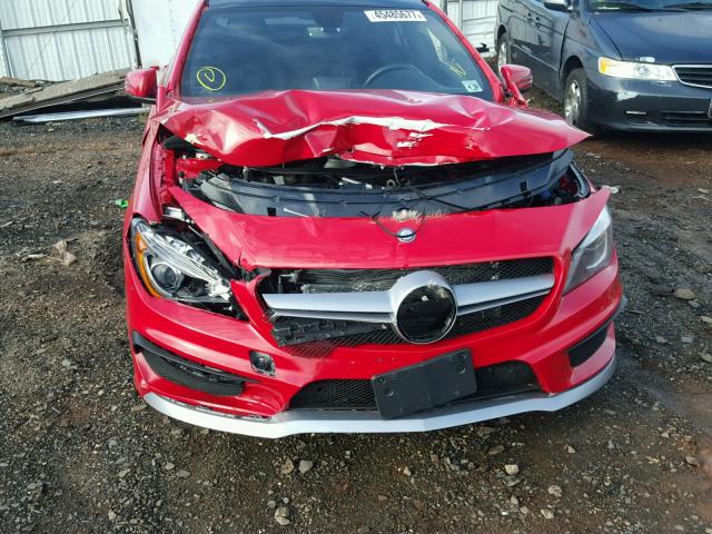 WDDSJ5CB2EN078263 - 2014 MERCEDES-BENZ CLA 45 AMG RED photo 9