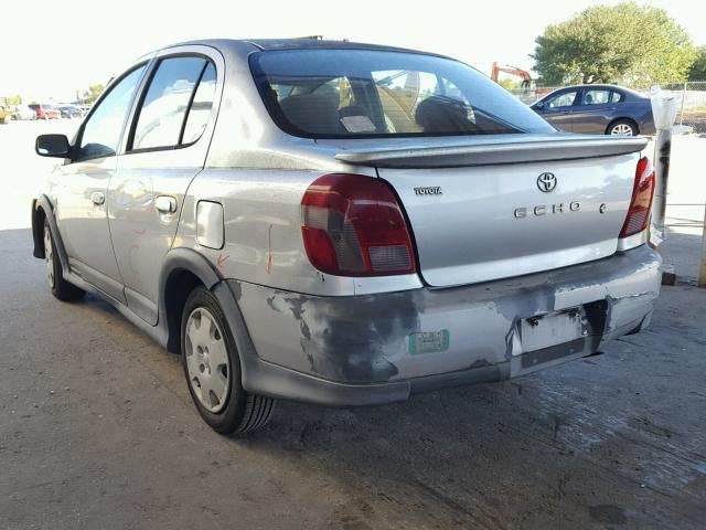 JTDBT123610162133 - 2001 TOYOTA ECHO SILVER photo 3