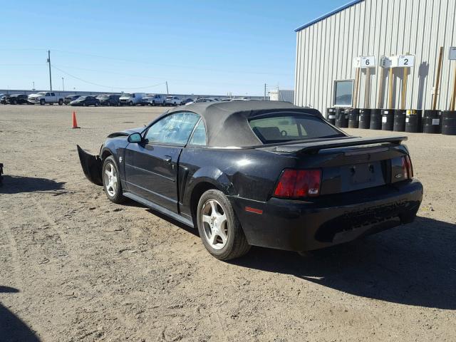 1FAFP44664F192724 - 2004 FORD MUSTANG BLACK photo 3