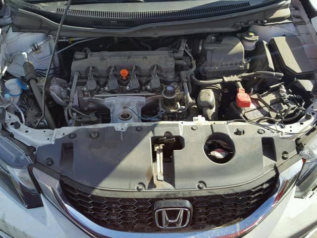 19XFB2F92FE256209 - 2015 HONDA CIVIC EXL WHITE photo 7