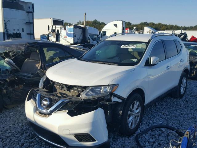 5N1AT2MT6EC756283 - 2014 NISSAN ROGUE S WHITE photo 2