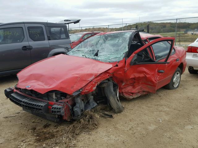 1G1JC524717421885 - 2001 CHEVROLET CAVALIER B RED photo 2