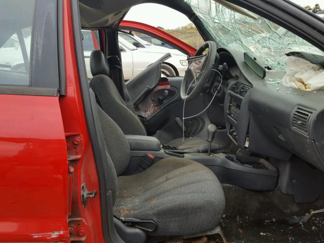 1G1JC524717421885 - 2001 CHEVROLET CAVALIER B RED photo 5