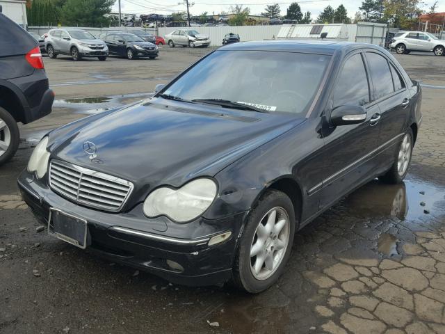 WDBRF64J61F058770 - 2001 MERCEDES-BENZ C 320 BLACK photo 2