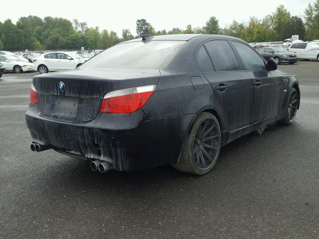 WBSNB93546CX06125 - 2006 BMW M5 BLACK photo 4