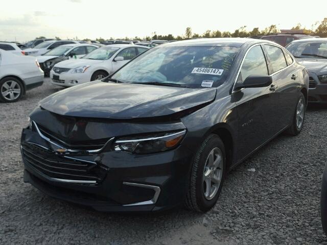 1G1ZB5ST6HF270292 - 2017 CHEVROLET MALIBU LS BLACK photo 2