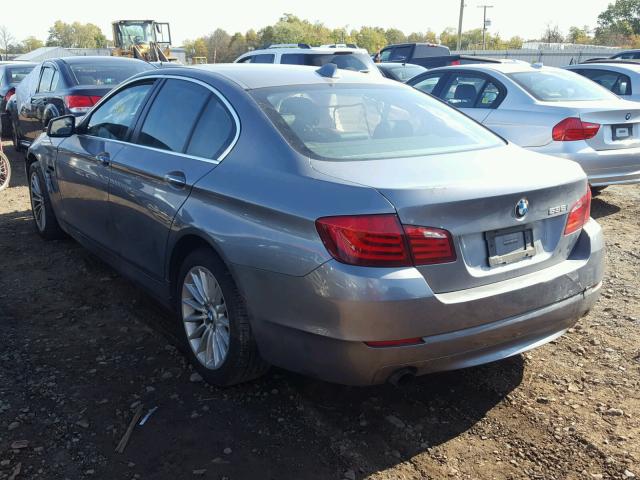 WBAFU7C58BC869605 - 2011 BMW 535 XI GRAY photo 3