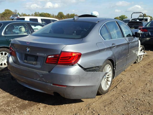 WBAFU7C58BC869605 - 2011 BMW 535 XI GRAY photo 4