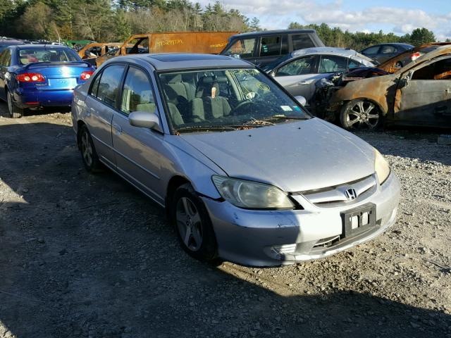 2HGES26784H598776 - 2004 HONDA CIVIC EX SILVER photo 1