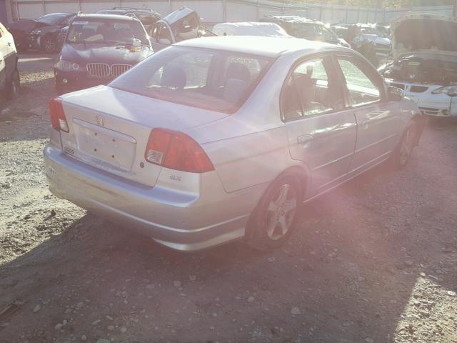 2HGES26784H598776 - 2004 HONDA CIVIC EX SILVER photo 4