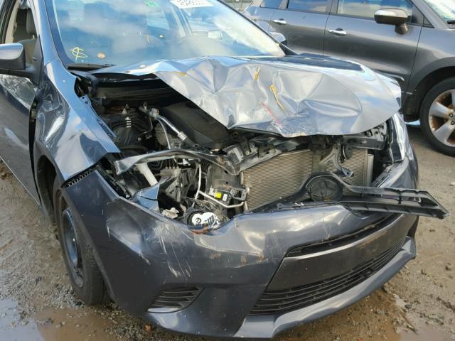 2T1BURHE1FC245440 - 2015 TOYOTA COROLLA GRAY photo 9