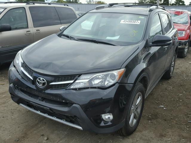 2T3RFREV0FW335164 - 2015 TOYOTA RAV4 XLE BLACK photo 2