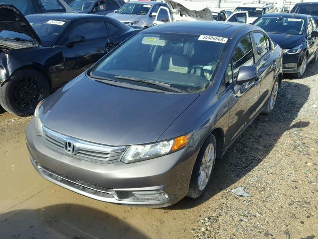 19XFB2F90CE006883 - 2012 HONDA CIVIC EXL GRAY photo 2