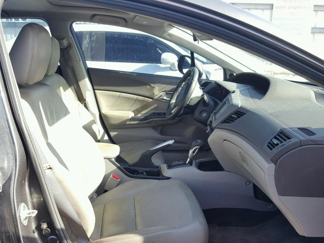 19XFB2F90CE006883 - 2012 HONDA CIVIC EXL GRAY photo 5