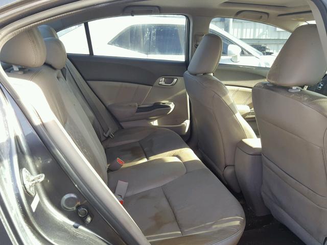 19XFB2F90CE006883 - 2012 HONDA CIVIC EXL GRAY photo 6