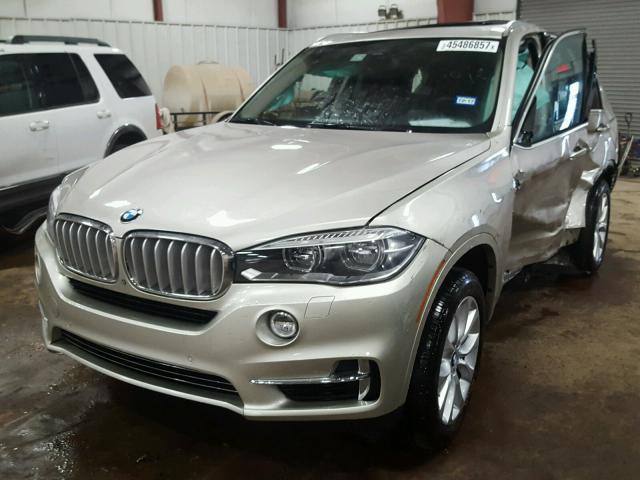 5UXKR6C50F0J76353 - 2015 BMW X5 XDRIVE5 SILVER photo 2