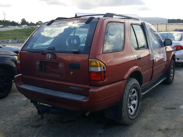 4S6CK58W4X4404387 - 1999 HONDA PASSPORT E RED photo 4