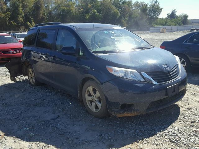 5TDKK3DC2CS228091 - 2012 TOYOTA SIENNA BLUE photo 1