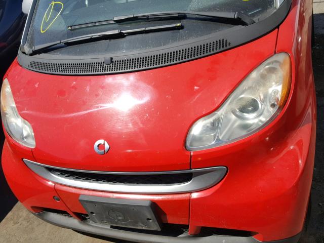 WMEEK31X99K261675 - 2009 SMART FORTWO PAS 红色 照片 6