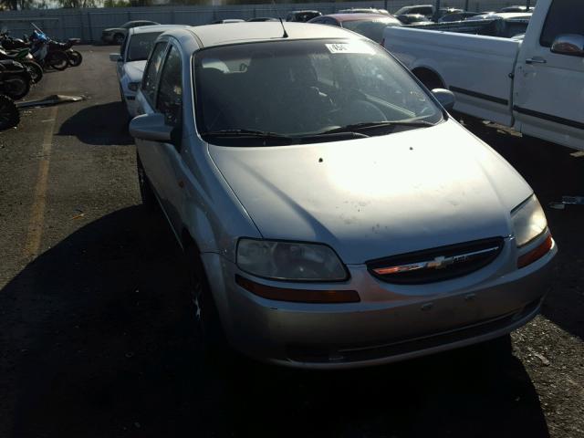 KL1TD62644B193678 - 2004 CHEVROLET AVEO SILVER photo 1