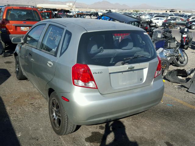 KL1TD62644B193678 - 2004 CHEVROLET AVEO SILVER photo 3