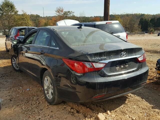 5NPEB4AC9DH778287 - 2013 HYUNDAI SONATA GLS BLACK photo 3