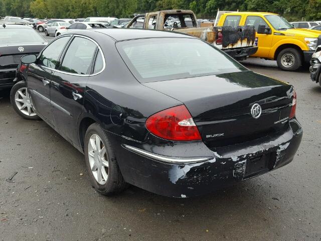 2G4WE537451207628 - 2005 BUICK LACROSSE C BLACK photo 3