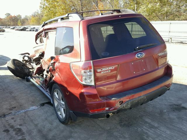 JF2SH63699H796980 - 2009 SUBARU FORESTER 2 MAROON photo 3