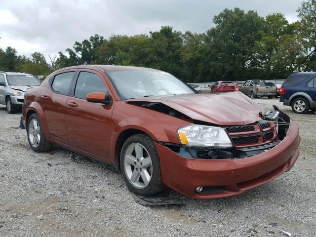 1C3CDZEG5CN238739 - 2012 DODGE AVENGER SX ORANGE photo 1